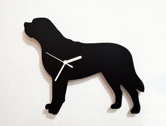 st. Bernard Dog - Wall Clock Silhouette - image 1