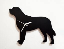 st. Bernard Dog - Wall Clock Silhouette - thumbnail 1