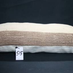 "Kilim Pillow, Wool Kilim Cousin From Anatolia , 30x60 cm, 12""x24" - thumbnail 3