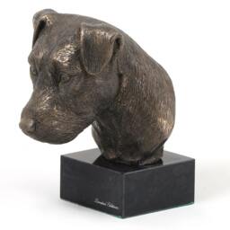 Jack Russel Terrier, Dog Marble Statue, Limited Edition, Artdog. Made Of Cold Cast Bronze. Solid, Perfect Gift. Limited Edition - thumbnail 2