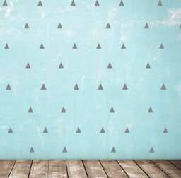 Triangle Wall Decals - Set Of 40 Peel & Stick Modern Nursery Childern Bathroom - thumbnail 1