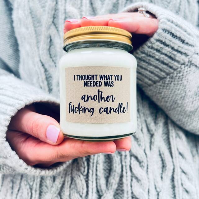 Funny Gift, Candle Addict, Lover, Gift For A Friend, Funny Candle, Handmade Soy Scented - image 1
