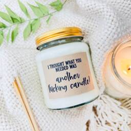 Funny Gift, Candle Addict, Lover, Gift For A Friend, Funny Candle, Handmade Soy Scented - thumbnail 2
