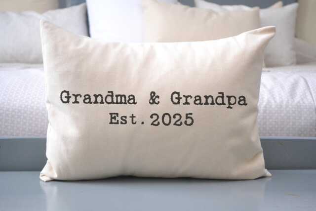 Grandparent Gift Personalized, Grandparent Christmas, Hard To Buy For, Vintage Look, Pregnancy Reveal, Announcement, For Her - image 1