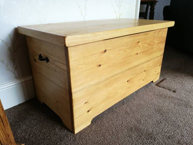Blanket Box Storage Handmade Solid Wood - image 1