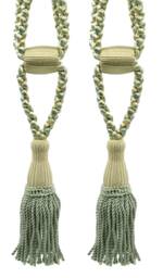 "D??copro Curtain & Drapery Tassel Tieback, Adjustable Cord Length, Length 5 1/2"", Spread 24" - thumbnail 1