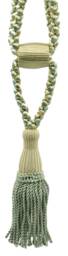 "D??copro Curtain & Drapery Tassel Tieback, Adjustable Cord Length, Length 5 1/2"", Spread 24" - thumbnail 2