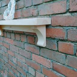 Joinery Grade L Shelf With Corbels I Handmade Wooden Mantel Shelf Corbels - Floating Shelves Pine Stahu91 - thumbnail 3