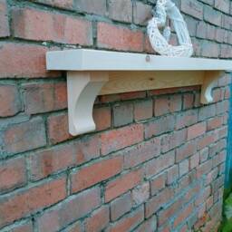 Joinery Grade L Shelf With Corbels I Handmade Wooden Mantel Shelf Corbels - Floating Shelves Pine Stahu91 - thumbnail 2