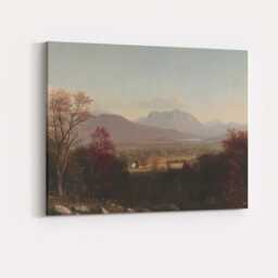 Panoramic Mountain Valley Vista With Autumn Trees & Warm Light Canvas Wall Art Print Decor Picture Ready To Hang - thumbnail 4