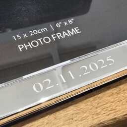 Personalised Silver Plated Double Photo Frame, Anniversary Gift - thumbnail 3