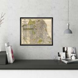 San Francisco Map, City Map Art, Print, Poster, California Of - thumbnail 3