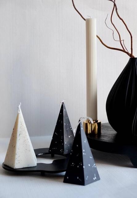 Pyramid Soy Candle - Pentagon Geometric Home Decor, Vegan - image 1