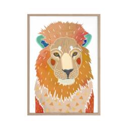 Lion Print, Animal Art Kids Room Boy Bedroom, Nursery Decor, Prints For Kids, Colourful Artwork, African Wildlife - thumbnail 2