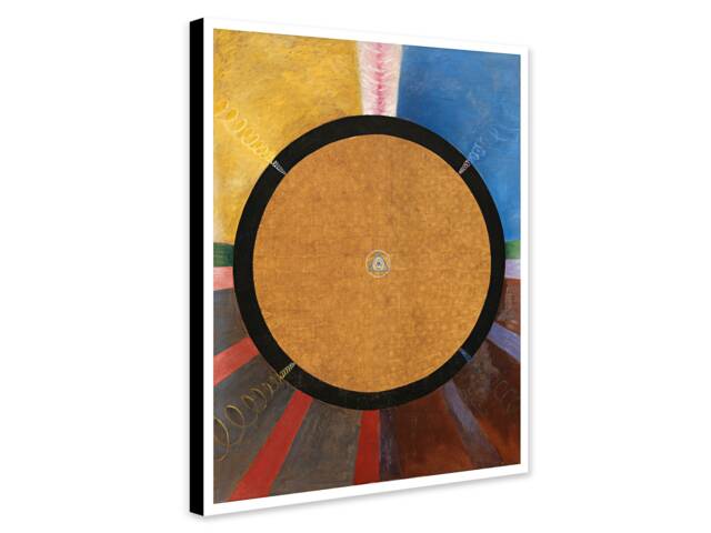 Hilma Af Klint Abstract Art Print - Altarpiece No.3, Framed Canvas Or Poster - image 1
