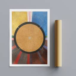 Hilma Af Klint Abstract Art Print - Altarpiece No.3, Framed Canvas Or Poster - thumbnail 3