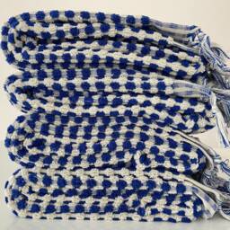 Personalized Organic Turkish Cotton Bath Towel, Blue Terry Towel - 36x70 - thumbnail 2
