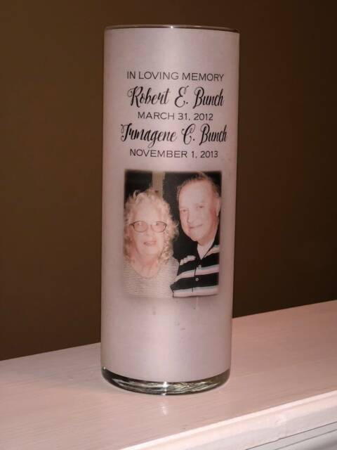 Glass Luminary With Personalized Vellum Wrap - image 1