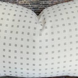 Outdoor Pillow Cover, Fgfm, Stone Grey - thumbnail 3