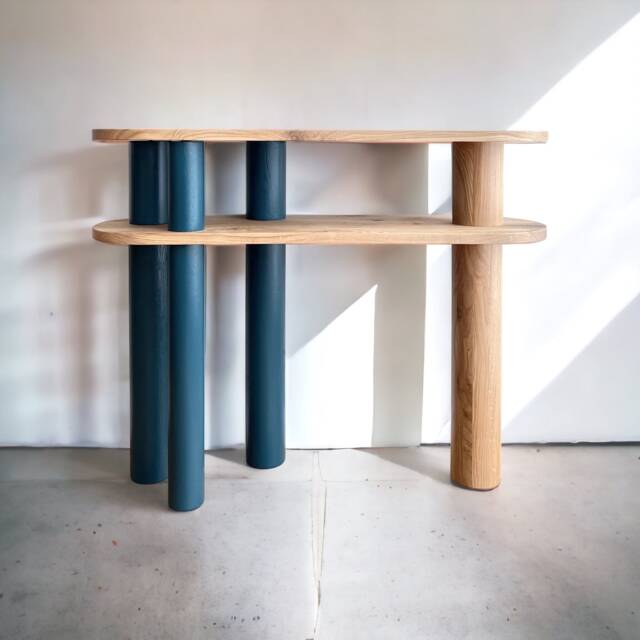 Modern Console Table, Sculptural Furniture, Hand Crafted Hallway Desk - image 1
