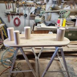 Modern Console Table, Sculptural Furniture, Hand Crafted Hallway Desk - thumbnail 4