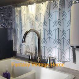 White With Grey Arrow Curtains- Designer Window Panels - Shower Curtain, Or Valance Unlined, Grey & White, Arrow Curtain - thumbnail 2