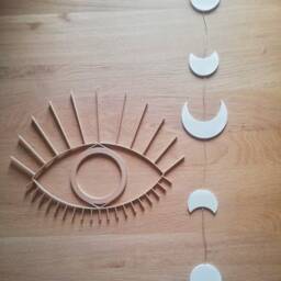 Moon Phase Wall Hanging Art - Phases Lunar -Moon Child Decor Cycle Boho - thumbnail 3