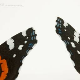Red Admiral Butterfly Sculpture Scrap Metal Animal Art - thumbnail 3
