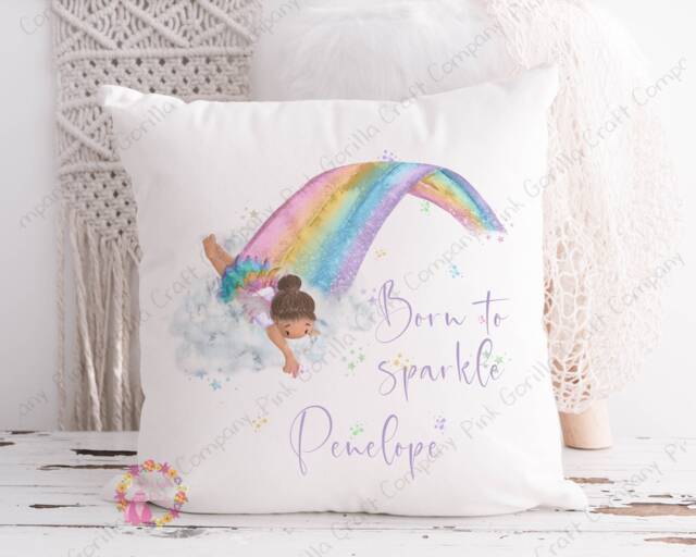 Fairy Cushion, Pillow, Fairy, Gift, Gift For Little Girl, Rainbow Fairy, Cushion Birthday Gift Girls - image 1