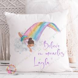 Fairy Cushion, Pillow, Fairy, Gift, Gift For Little Girl, Rainbow Fairy, Cushion Birthday Gift Girls - thumbnail 2