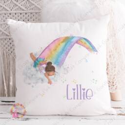 Fairy Cushion, Pillow, Fairy, Gift, Gift For Little Girl, Rainbow Fairy, Cushion Birthday Gift Girls - thumbnail 3