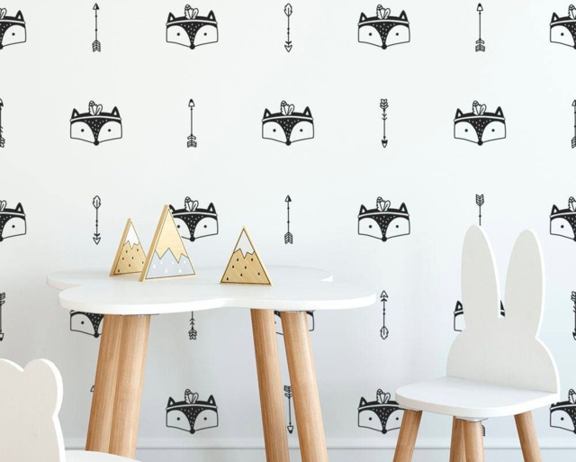 Fox & Arrow Wall Decals - Nursery Decor, Fox, Gift For Mom, Art, Kids, Vinyl Decals, Sticker - image 1