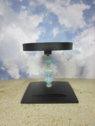 Artisan Lampwork Beaded Candle Holder Unique Home Accent