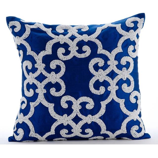 "Pillow Sham Blue Luxury 24""x24"" /26""x26" - image 1