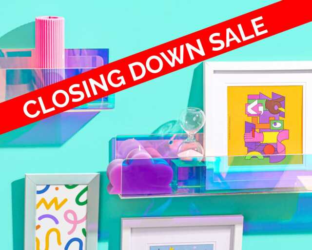 Rainbow Acrylic Montessori Kids Iridescent Floating Bookshelves - image 1