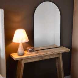 Wooden Console Table - Rustic Farmhouse Hallway - Lyria - thumbnail 4