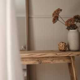 Wooden Console Table - Rustic Farmhouse Hallway - Lyria - thumbnail 3