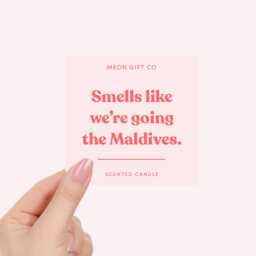 Maldives Gifts - We're Going To The Surprise Candle Trip Reveal Label - thumbnail 2