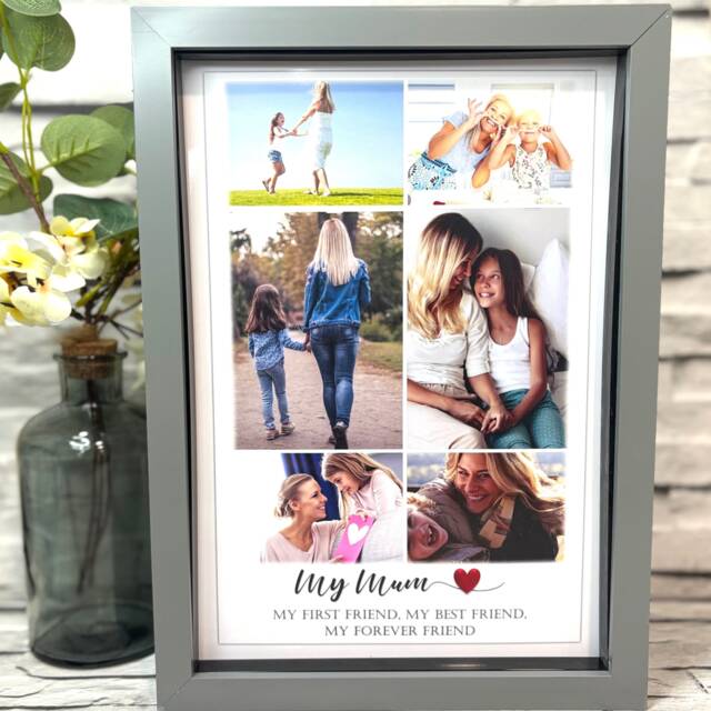 Personalized Photo Collage Gift For Mum Handmade Family Picture Frame - image 1