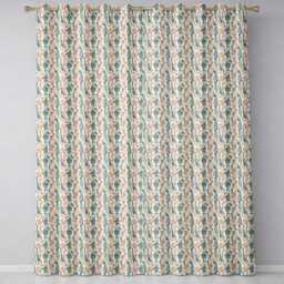 Colorful Tribal Cultural Symbols Seamless Pattern Readymade Eyelet Ring Top Thermal 100% Blackout Curtains - thumbnail 2