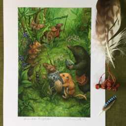 "Bramble Brigade - Print From The ""Forest Of Enchantment Oracle" - thumbnail 3