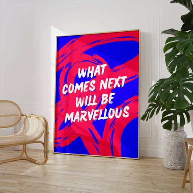 Fred Again Poster - What Comes Next Will Be Marvellous - Print, Music Merch Lyrics Trendy Wall Art