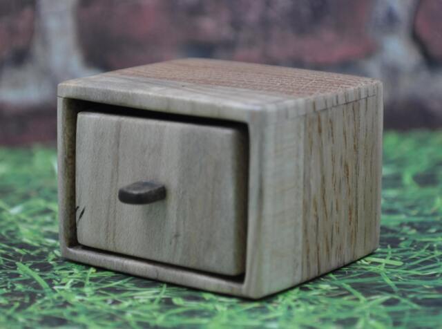 Unique Keepsake Box - Sculpted Ash & Reclaimed Redwood Poplar Wood Decoration Jewelry Ring Earrings Presentation Love - image 1