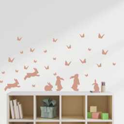 Bunny & Butterflies Wall Decal Sticker Pack - thumbnail 3