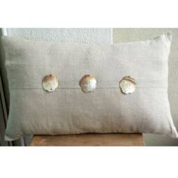 "Decorative Oblong/Lumbar Rectangle Ecru Pillow Cover, 12""x16" - thumbnail 2
