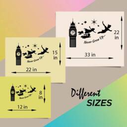In-Style Decals Wall Vinyl Decal Decor Art Sticker Never Grow Up Quote Lettering Nursery Kids Room Bedroom Stylish Mural Design 46 - thumbnail 2
