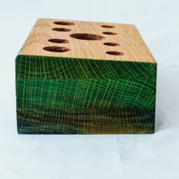 1692-Recycled Oak Desk Organiser. Free UK P&p - thumbnail 2