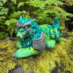 Green Ghost Of The Pridemother Feral Druid 17cm 3D Printed Figure - thumbnail 3