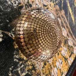 Hand Painted Vintage Bureau Desk Gold Leaf Decoupage Writing Cabinet - thumbnail 3