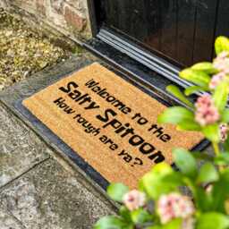 Welcome To The Salty Spitoon - How Tough Are Ya? A Coir, Funny Doormat Themed Home Decor Fun Gift Non Slip Mat - thumbnail 2